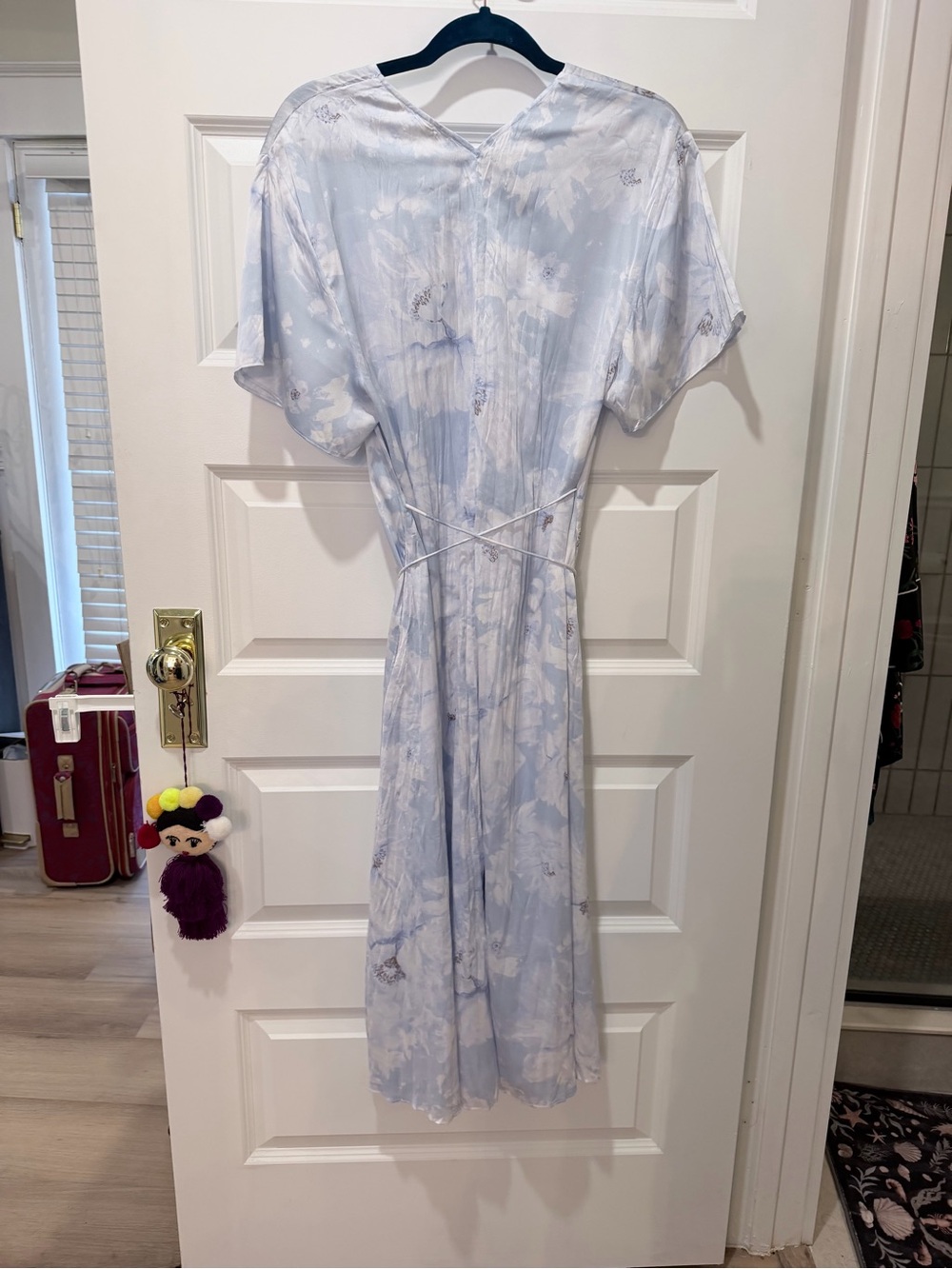 Vince Painted Magnolia V-Neck Dress - Picture 5 of 5